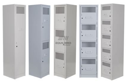 : LOCKERS RECUADRO MALLA :: Equilibrio Modular - Amplio catalogo en muebles y mobiliario de oficina para todo Mexico.